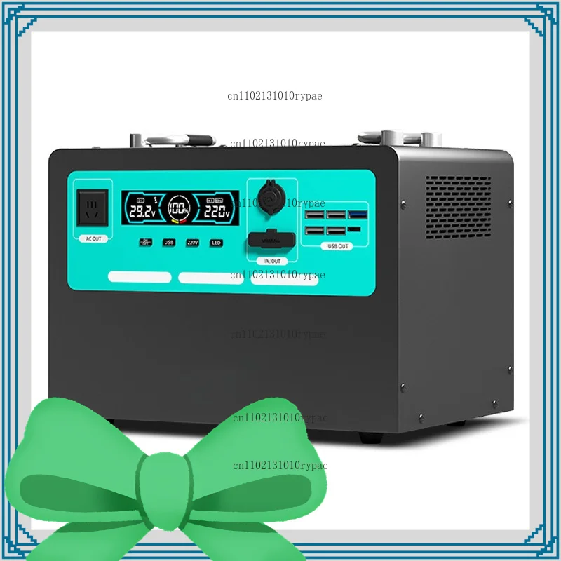 Outdoor portable power bank with 2000W solar energy storage for camping on the go