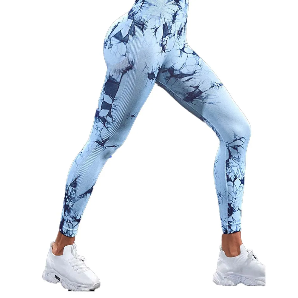 

Women's Tie Dye Tummy Control Workout High Waist Sporty Skinny Leggings