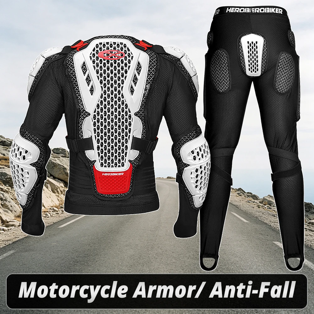 Men's Motorcycle Body Armor Breathable Motorbike Riding Shorts Anti-Fall Motocross Armor Jackets Moto Protective Equipment M-3XL