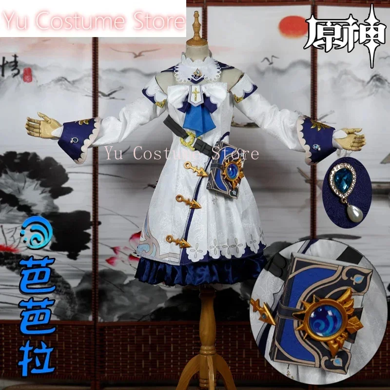 

Yu Costume Hot Genshin Impact Barbara Game Suit Lovely Princess Dress Uniform Cosplay Costume Halloween Party Outfit Custom-made