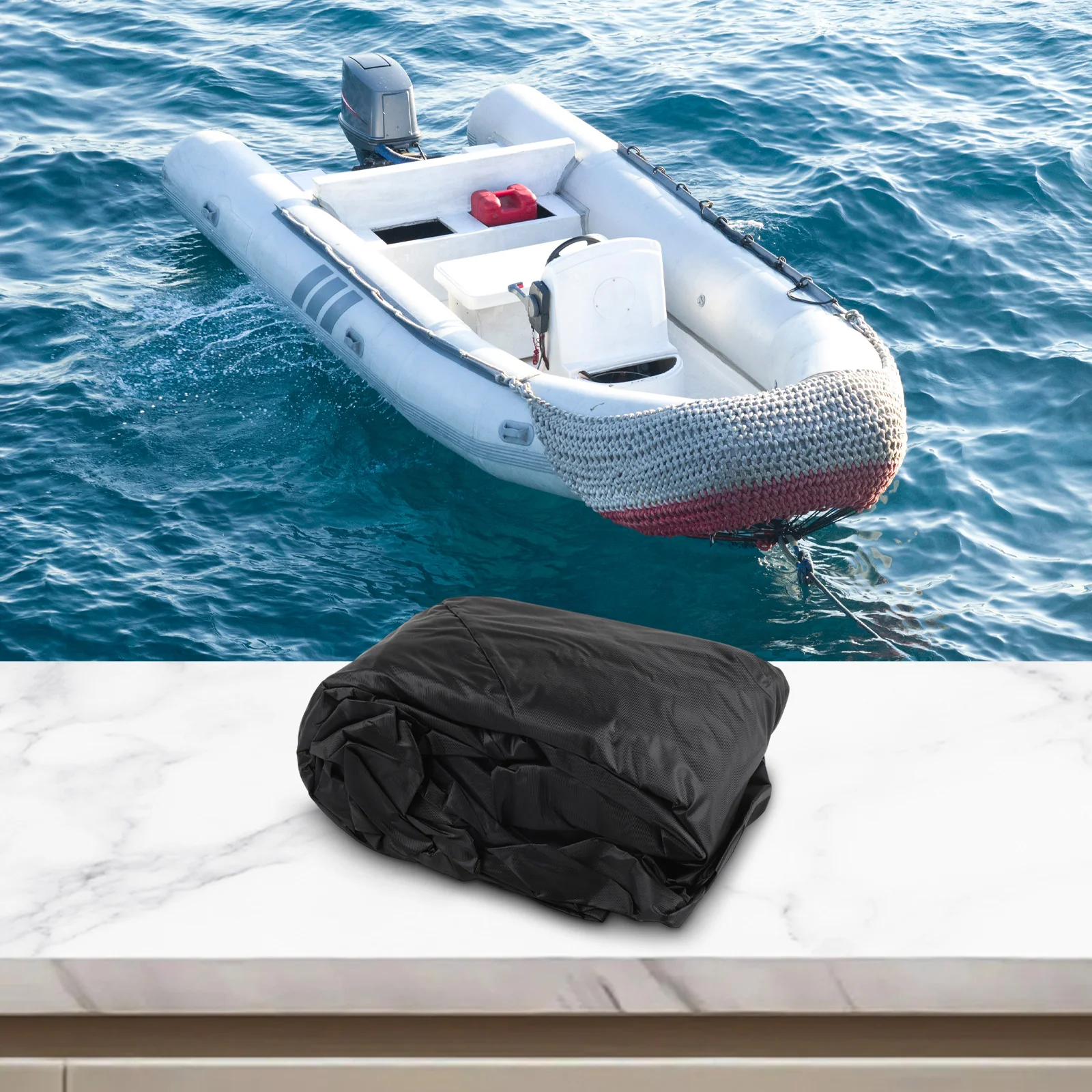 Larger Boat Cover 210D Oxford Cloth Inflatable Boat Waterproof Cover Sunproof Dust Covers 230*165*46cm 270*165*46cm 330*165*46cm