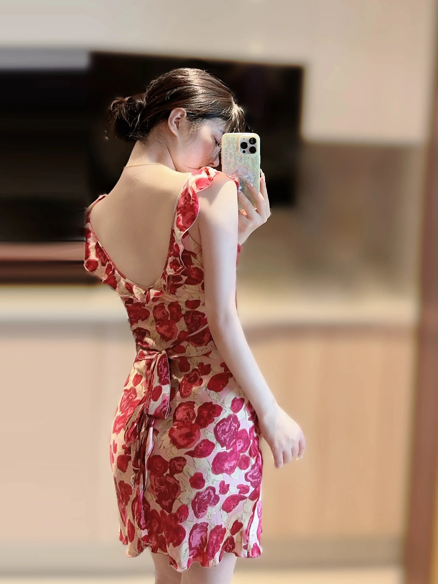 

XZY Sexy Floral ter Dr Women's plus Size Summer Beautiful Bal Skirt Casual Sle High Waist Polyester Fiber ort ...