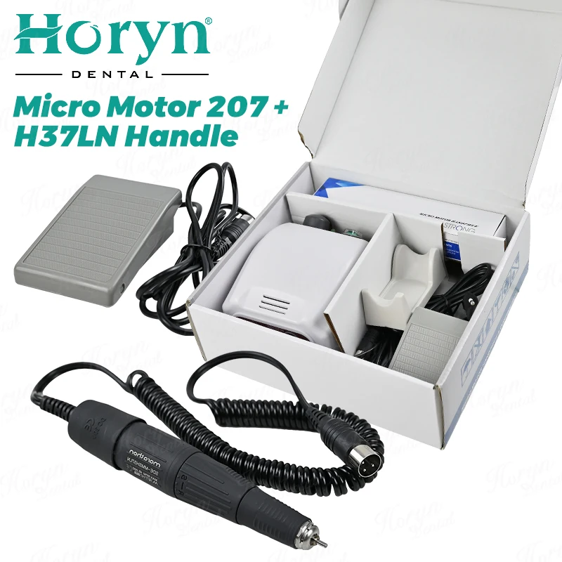 Dental 65W STRONG 207B Micromotor + 102LN Handle 45000RPM Nail