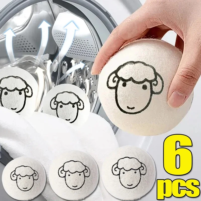 Reusable Wool Dryer Balls, Special Anti-Static Laundry Balls for Clothing, Washing Machine Accessories, Bathroom Supplies, 1 Ite