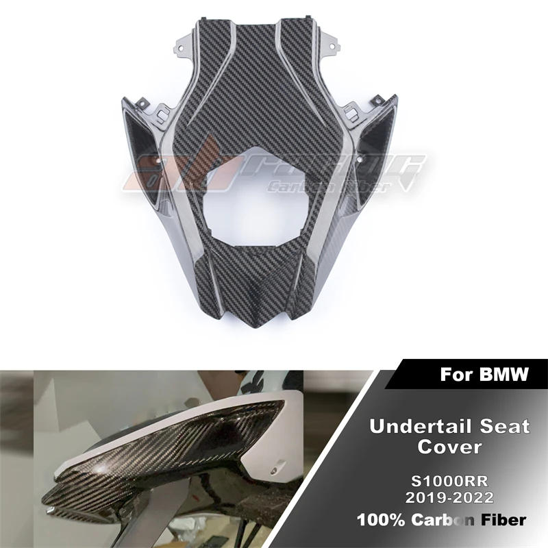 Rear Bottom Undertail Seat Cover Fairing Cowling For BMW S1000RR 2019-2022  Full Carbon Fiber 100%