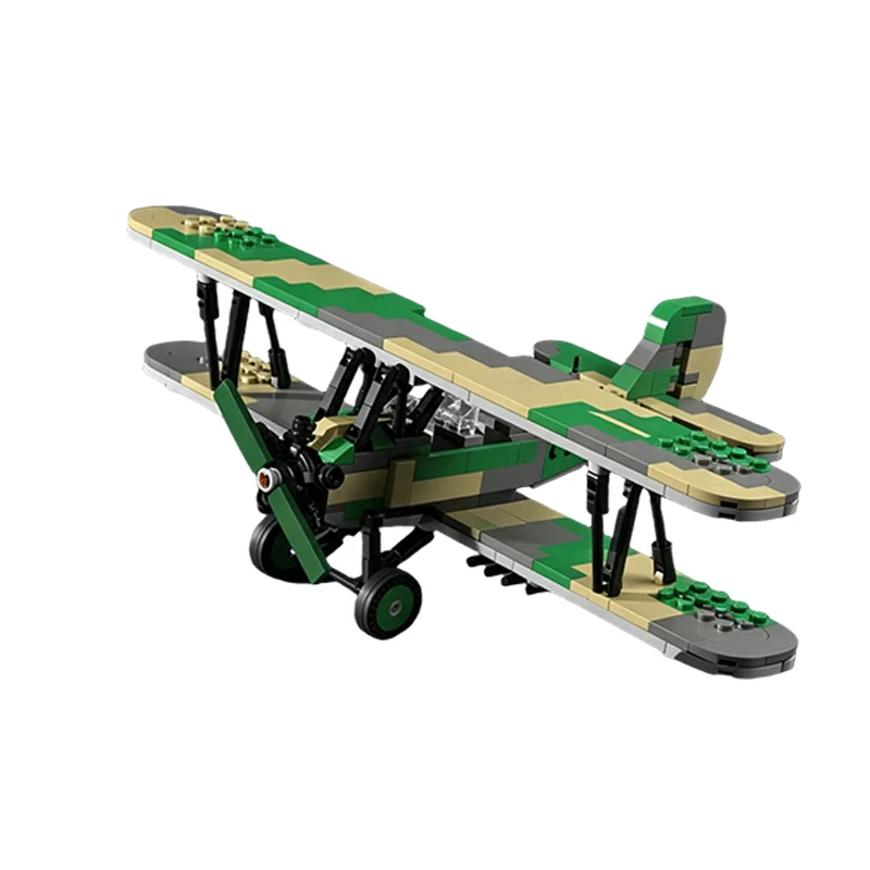 Po-2 Multirole Biplane Model MOC Building Bricks War Equipment Modular Technology Gifts Holiday Assemble Children Toys Suit