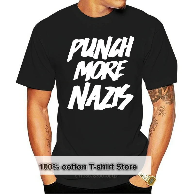 Men t shirt Short sleeve Goals (Punch More Nazis)   Freedom   T Shirt Women t-shirt tee tops