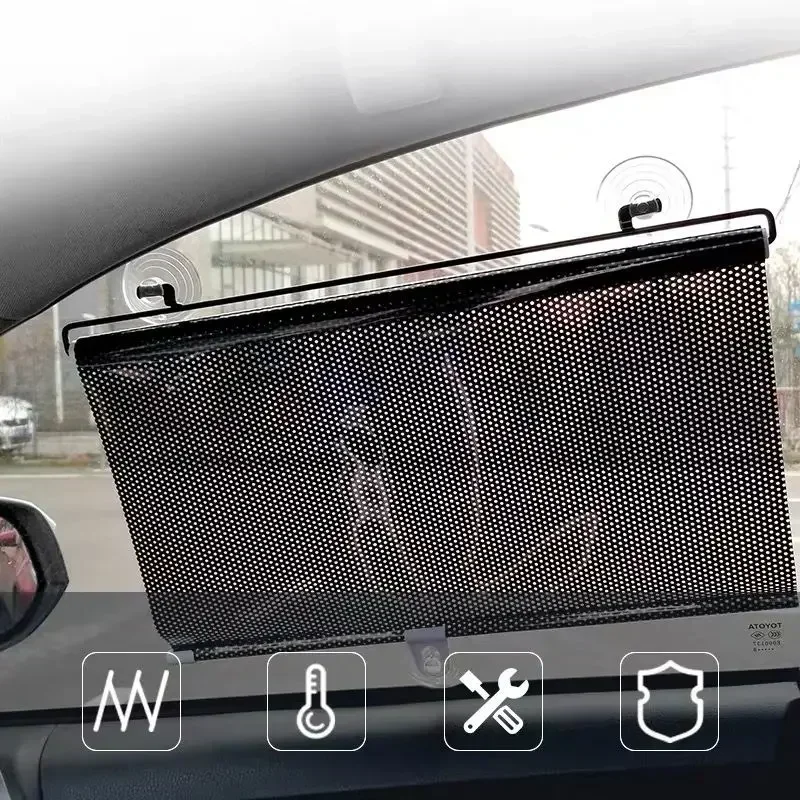 

NEW Mesh Dot Home Glass Sunshade Sunshade Car Summer Insulated Roller Shutter Garden Car Sunshade Pergola