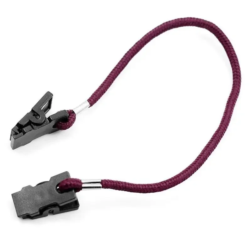 652F 6Pcs Hat Clip Anti-lost Cap Retainer Windproof Coiled Cord for Fishing Golfing
