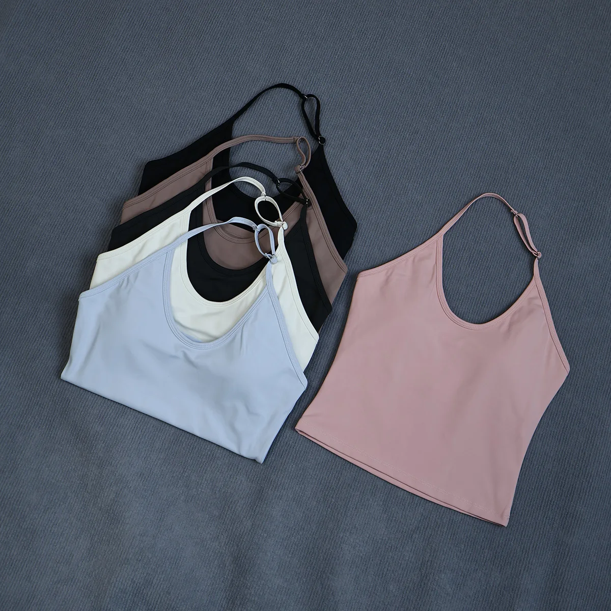 Ctenkevet Damen Rückenfreies Schnelltrocknendes Sport-Tanktop Ärmellos Stoßdämpfendes Support-Oberteil für Laufen Fitness-Radfahren – Detail 29