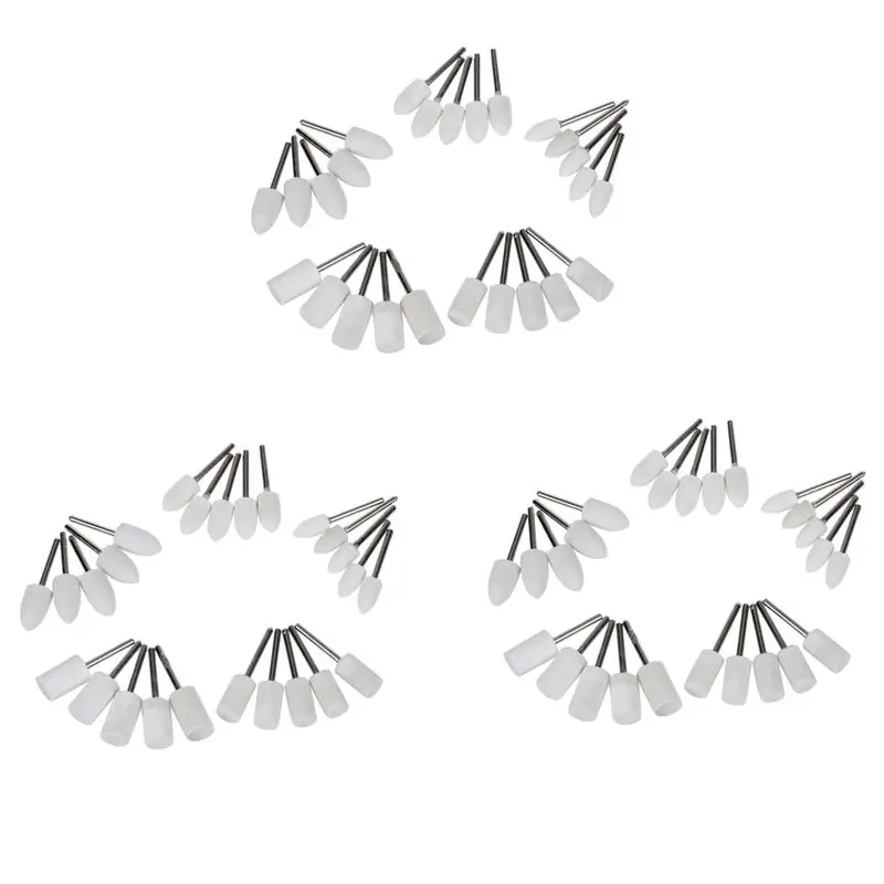 ABJI-3X 25Pcs Felt Polishing Buffing Pad Head Set Rotary Tools For Dremel Accessories