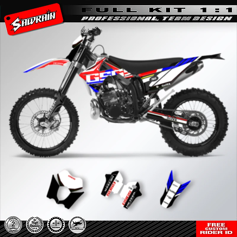

Sawrain Custom Motorcycle Graphics Decals Sticker Kit For GAS GAS EC MC 2010 2011 007