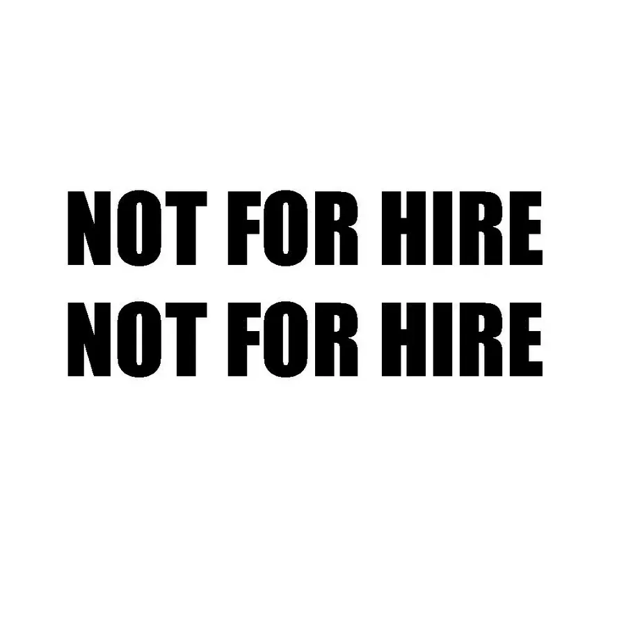 

16 * 6.3cm Non Rental Private Driver Business Style Window Bumper Motorcycle Accessories Decoration Vinyl Car Stickers