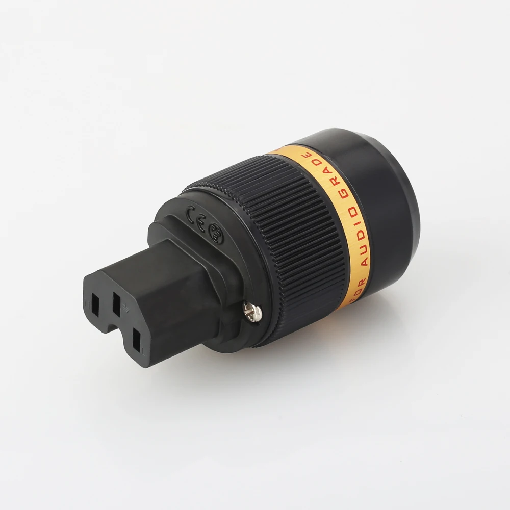 

Viborg VF501 series Pure Copper Silver Gold Rhodium Plated 15A IEC Power Connector HIFI Audio Power Cable Female plug