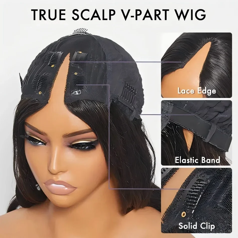 موجة المياه الخامس جزء شعر مستعار شعر الإنسان لا ترك البرازيلي غلويليس مجعد موجة ترقية U جزء الخامس جزء الباروكات 220 الكثافة اللون الطبيعي #6