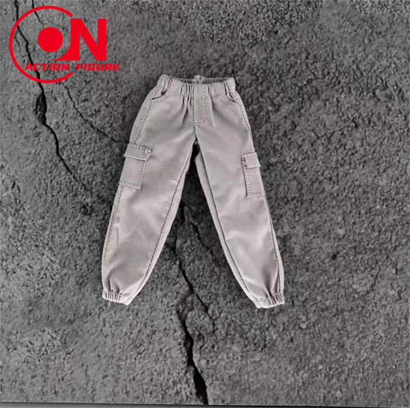 1/12 Loose Male Leggings Sports Pants Casual Pockets Trousers Elastic Waistband Doll Clothes Accessories For 6\'\' Action Figure