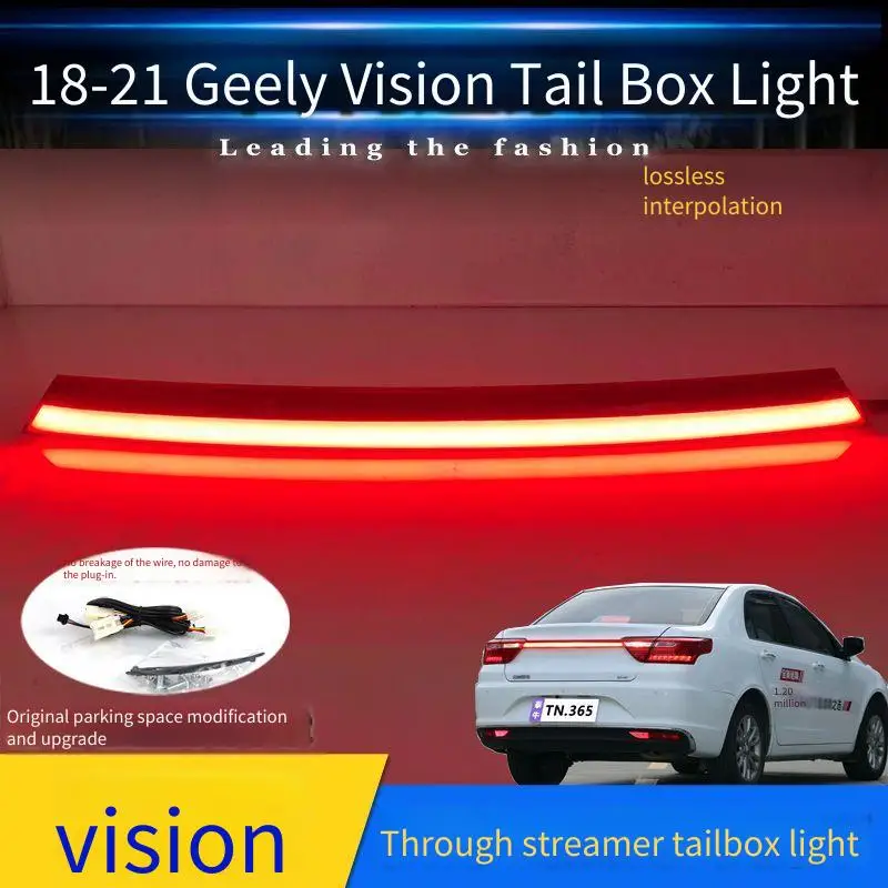 

Автомобильные аксессуары для Geely Vision 2018-2021 через задний фонарь, светодиодная сборка, потоковое направление, Plug and Play, указатель поворота DRL