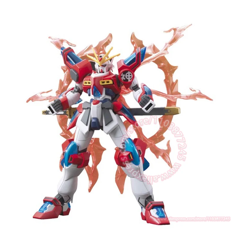 BANDAI HGBF 1/144 KAMIKI BURNING GUNDAM Фигурки Суставы Подвижная сборная модель Модные украшения Детские игрушки Периферийные устройства