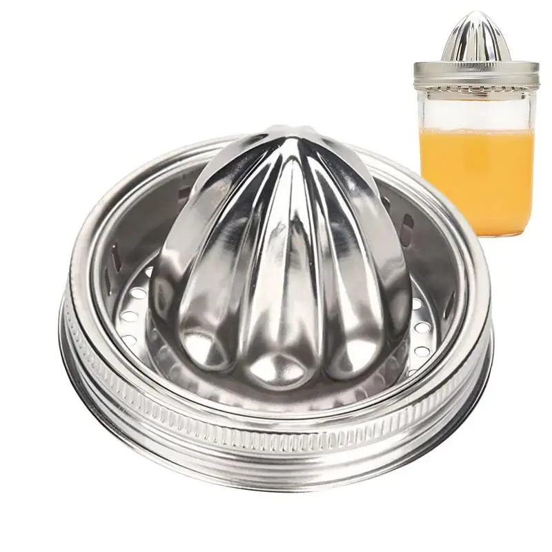 

Stainless Steel Lemon Juicer Stainless Steel Fruit Lemon Orange Juicer Household Small Creative Juicer for Wide Mason Jar