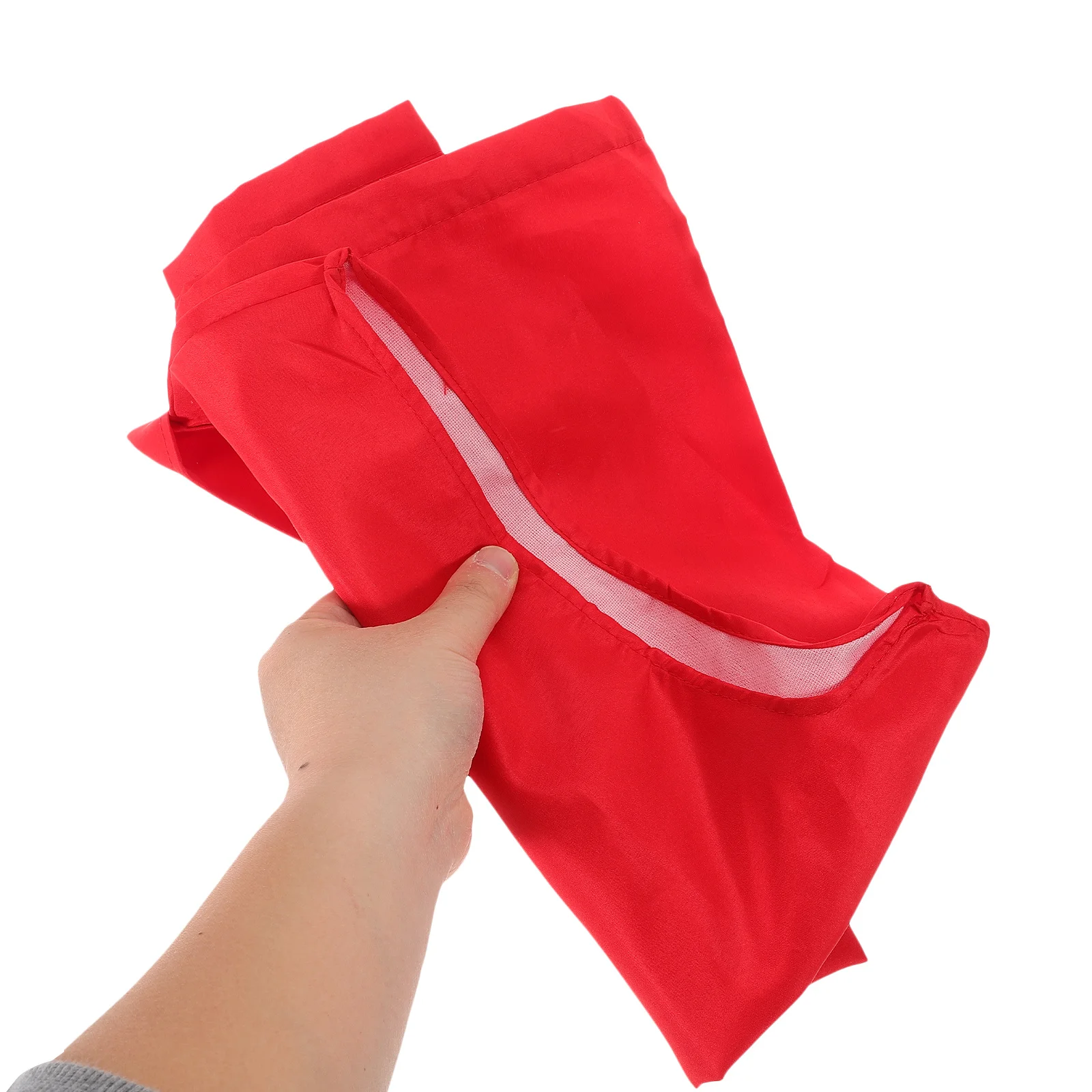 Rompi Relawan Merah Ukuran L Unisex Tanpa Lengan Pakaian Kerja Seragam Petugas Supermarket Pelayan Bartender untuk Staf Acara Utilitas