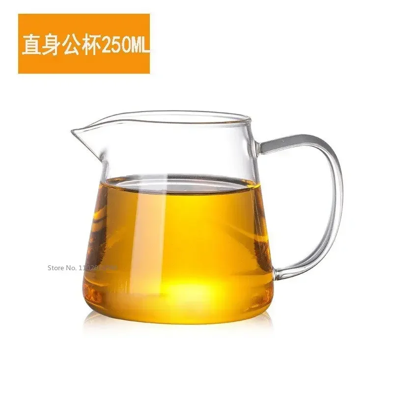 250ml High Temperature Resistant Single Mouth Milk Jugs Small Glass Milk Cup Espresso Mug Glass Milk Sharing Cup Coffee Mugs