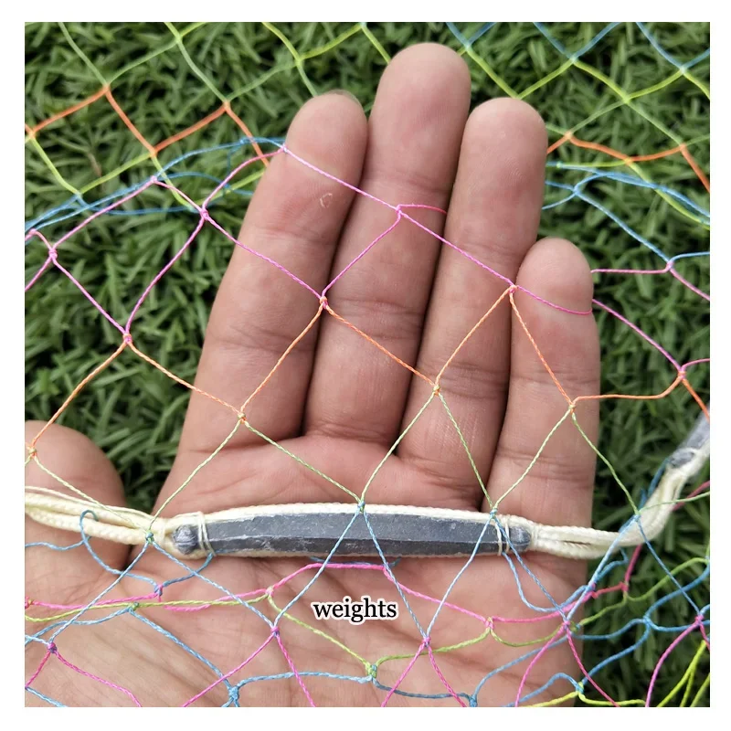 شبكات صيد بجيب منسوج يدويًا على الطراز الصيني عالي القوة، شبكات رمي يدوية مع ميزات شد عالية