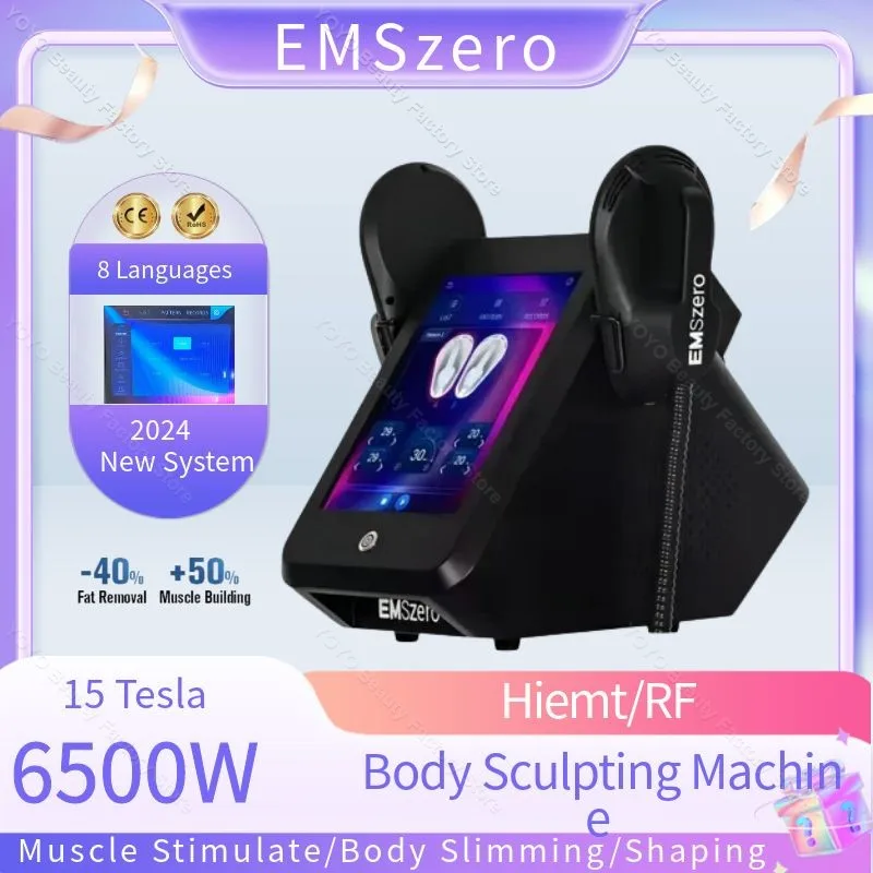 2024 Ems 15 Tesla 6500W Emszero Neo Beeldhouwen Slanke Hiemt Spieropbouwende Stimulatie Buttlift Body Sculpting Rf Massage Machine