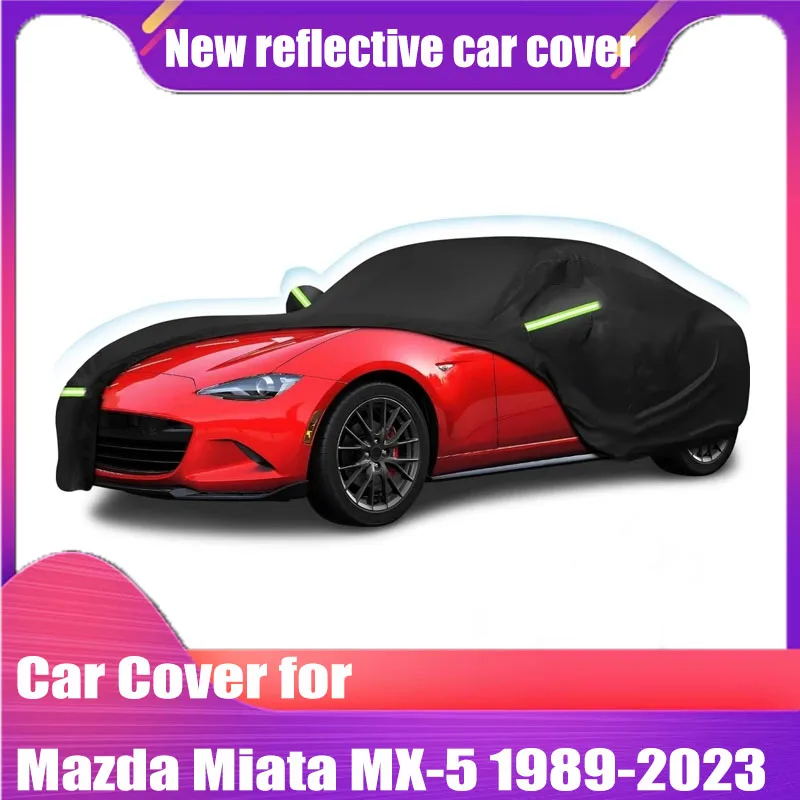 

Waterproof Car Covers Custom Fit for Mazda Miata MX-5 1989-2023 All Weather Outdoor Windproof Heavy Duty Protection