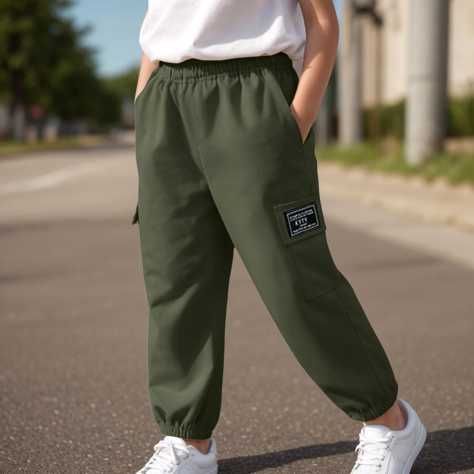 

Kids Pantsuit Children Casual Pants Boys Comfortable And Breathable Handsome Cargo Pants Boys Keep Cool Pants Streetwear Apparel