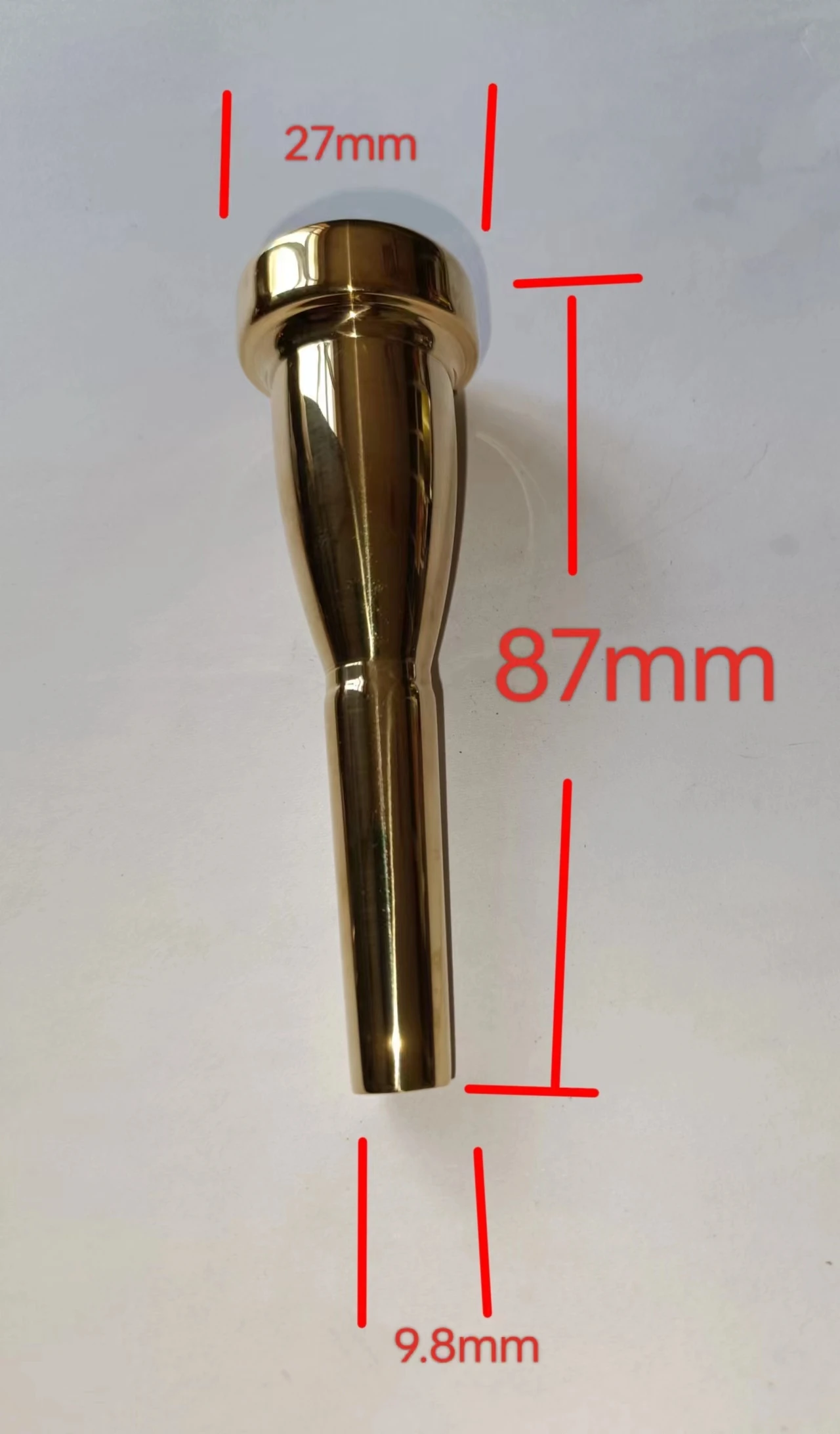 1pcs bullet weighted three-key trumpet semi-finished product