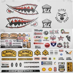 RC toy car sticker decorative parts modification accessories for 1/12 1/16 RC Crawler Car D90 98s 86S Land Rover Defender mn99s