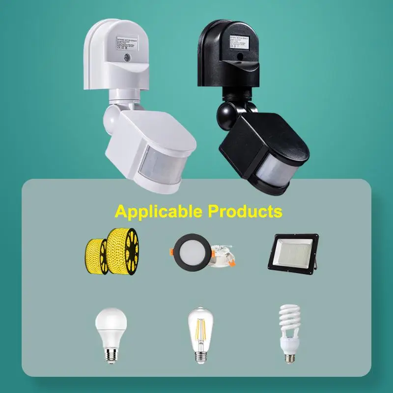 1Pc PIR Infrared Sensor AC 110V 220V Human Motion Sensor Optical Switch Sensing Distance Optical Control Adjustable Delay Switch