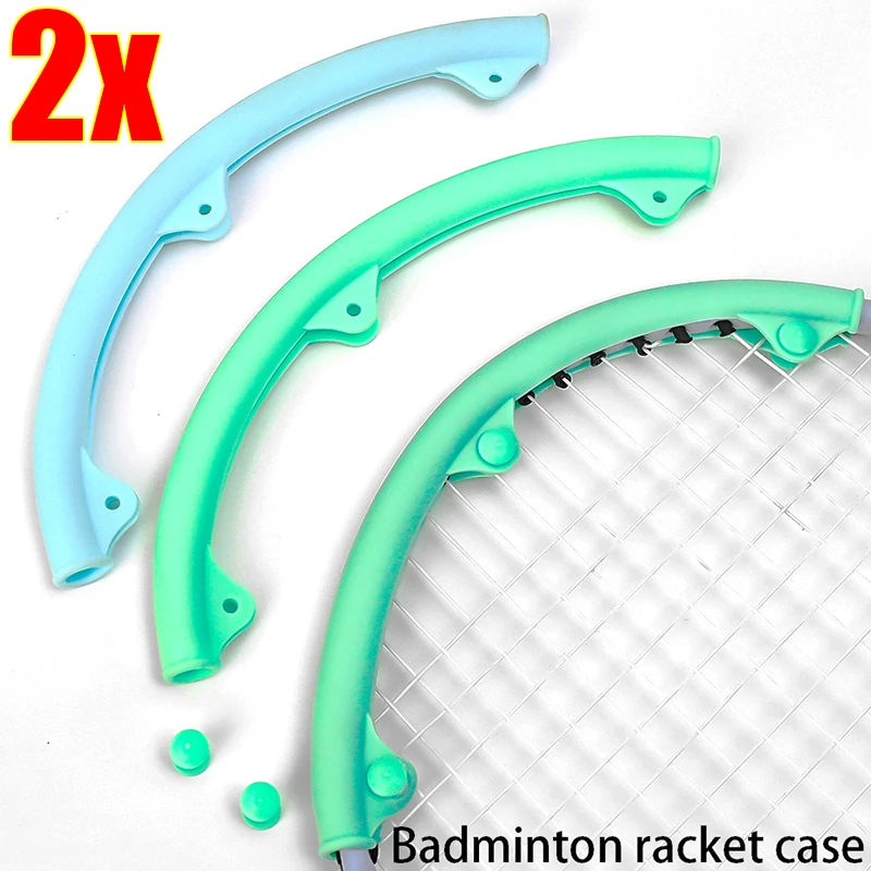 Badminton Racket Frame Protective Sleeve Racket Head Anti-wear Border Protective Sticker Anti-paint Silicone Protective Sleeve