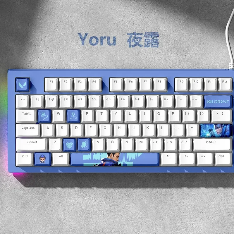 Valorant Yoru Omen Sage Jett Neon Clove Keycap PBT Cherry Profile  Custom fps Game Keycaps Mechanical Keyboard Accessories Gifts