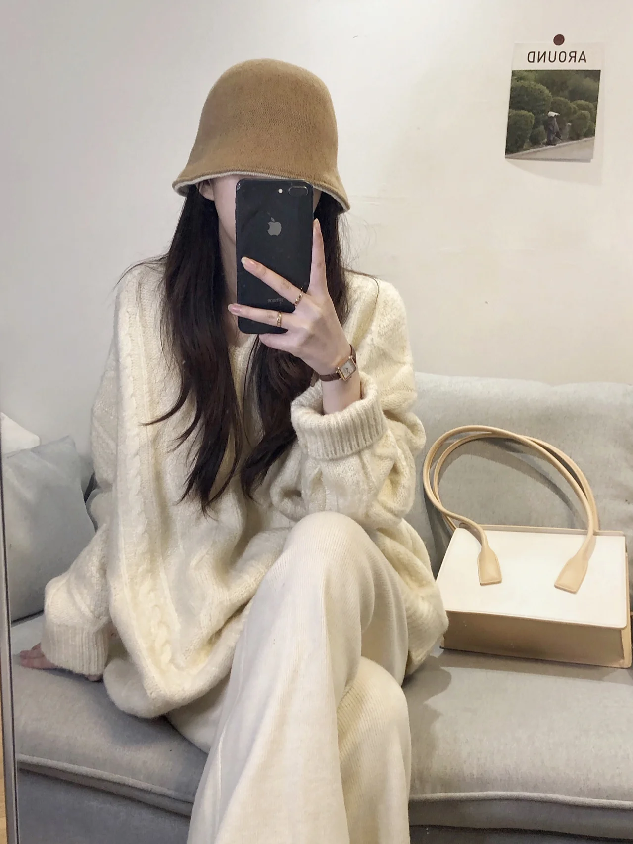

Sweaters Jumpers Pullovers Womens Elegant Woman Sweater Tweed Illusion Two-Pieces Mid-Length BF Y2K Business Meeting Fur Collar