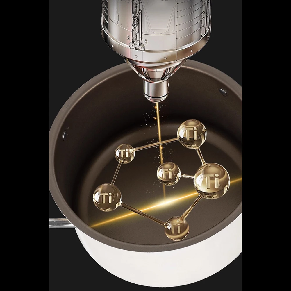 Titanium-Strengthened Soup Pot with Steaming Rack and Heat-Tolerant Glass Lid Five-Layer Bottom for Everyday Cooking Needs