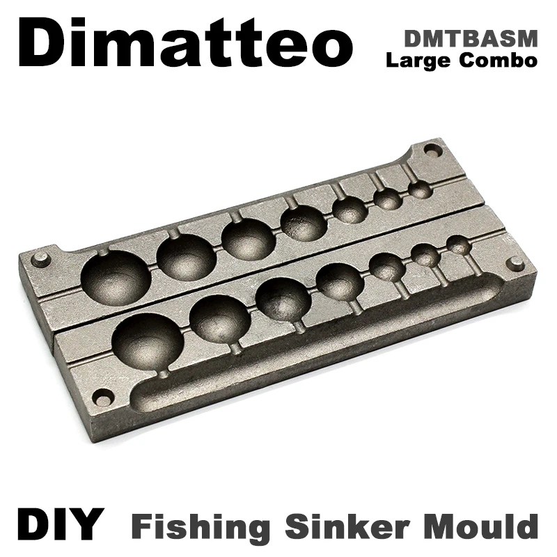 Dimatteo DIY Fishing Ball Sinker formy DMTBASM/duża kombi Ball Sinker 7g 14g 28g 56g 84g 112g 168g 7 ubytków