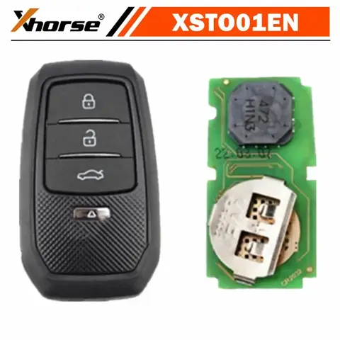 키 쉘 지원 4D 8A 4A가있는 Toyota XM38 스마트 키 용 1 개/몫 Xhorse XSTO01EN TOY.T