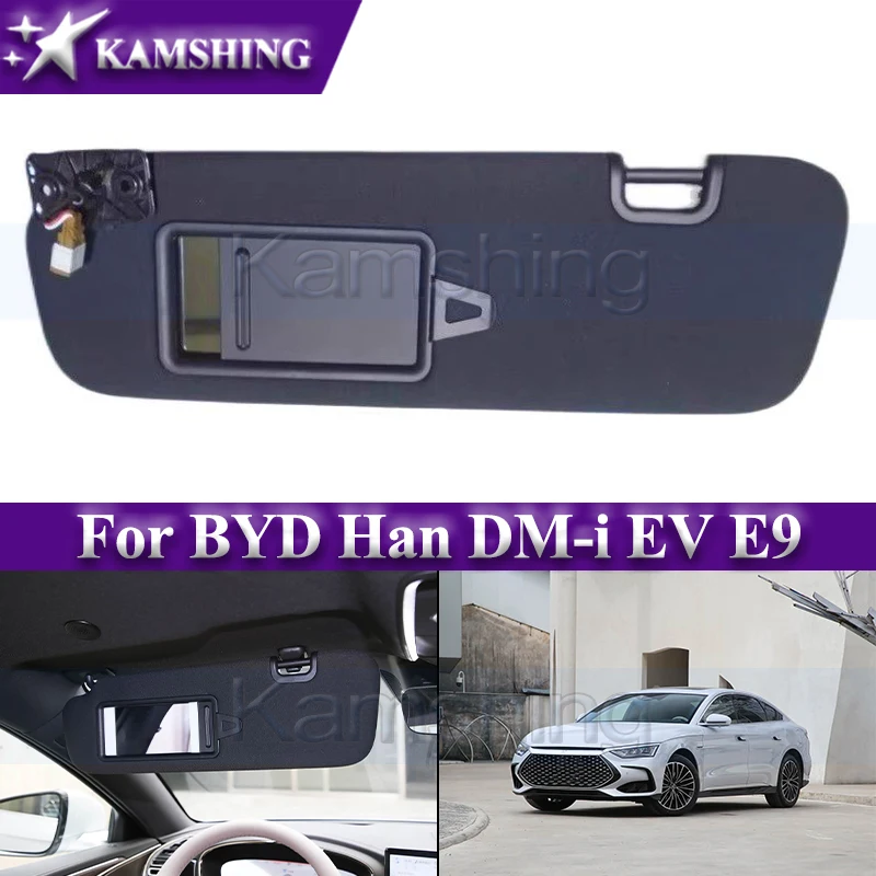 

Kamshing Car Inside Sunvisor For BYD Han DM-i EV E9 Sun Shield Front Sunshade Sun Visor