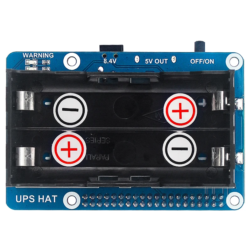 Uninterruptible Power Supply UPS HAT Stable 5V Power Output for Raspberry Pi 4 Model B 3B+ 3B Optional EU US UK