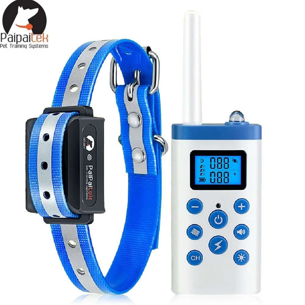 

Paipaitek Dog Shock Collar with Remote&Auto Modes,Dog Training Collar With Remote 3600Ft,Rechareable&Waterproof Dog Bark Collar