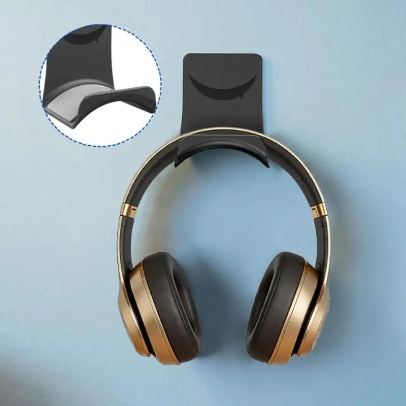 Q6PA Headset Hook Space Saving Headphone Holder with Soft Pad for Gaming Room
