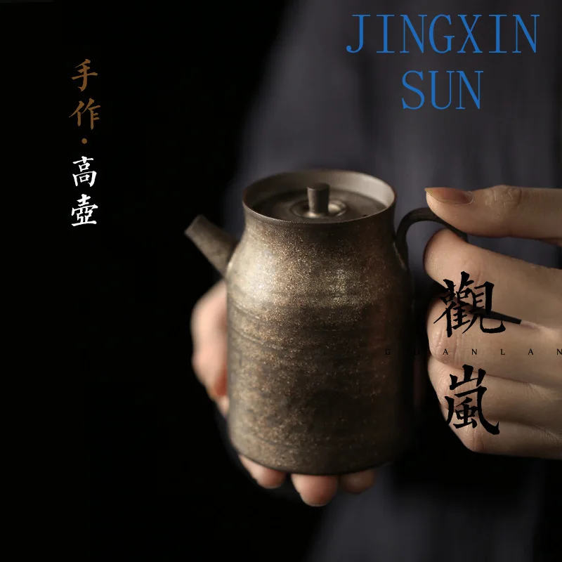 Teapot coarse pottery Chinese single pot ceramic filter brewing teapot tea ceremony