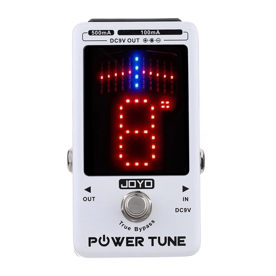 

JOYO JF-18R Power Tune Tuner Pedal 2 in 1 Guitar Power Supply and Tuner True Bypass Musical Instrument Parts Guitar Pedal Tuner