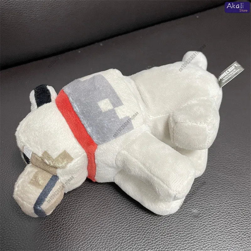 Figurine de loup de Style Pixel, Animal mignon, décor créatif inspiré de jeu, cadeau de collection pour chambre d'enfants, ornement de bureau