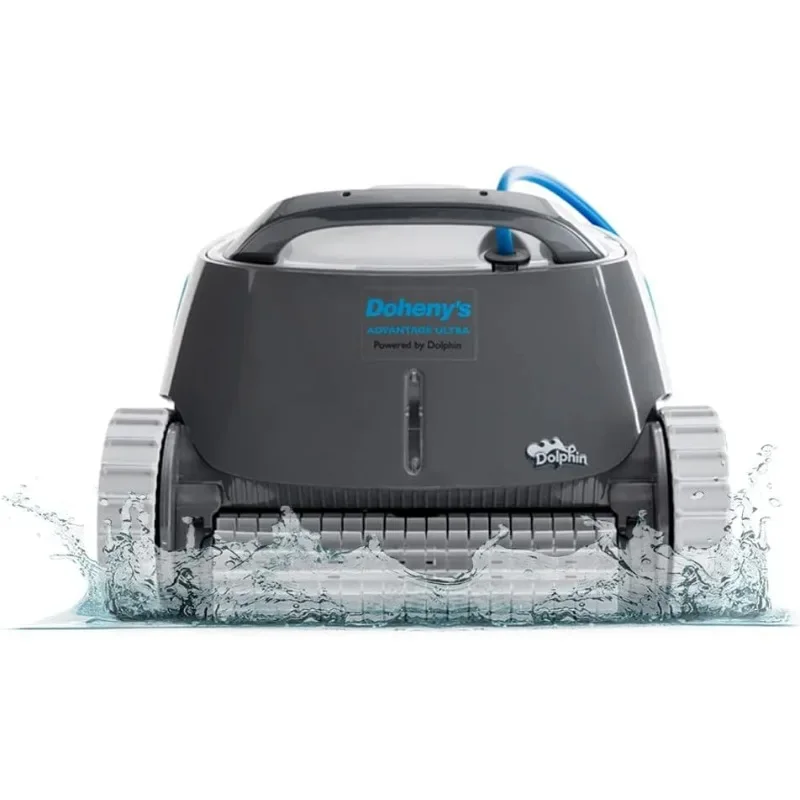 

Dolphin Advantage Ultra Automatic Robotic Pool Vacuum Cleaner, Wall Climbing, Waterline Scrubber Brush, Top Load Filter