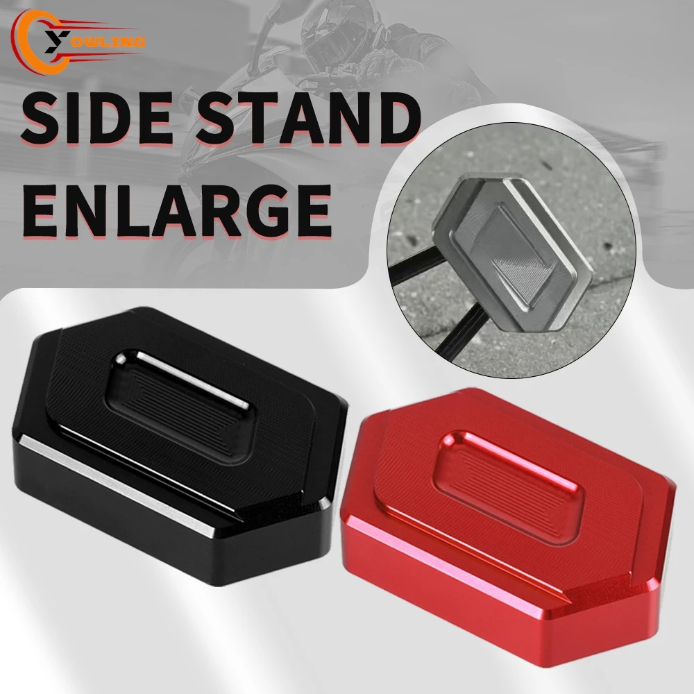 

Foot Side Stand Extension Entender Plate Pad FIT For HAOJUE TR300 TR 300 Motorcycle CNC Aluminium Kickstand Enlarger Accessories
