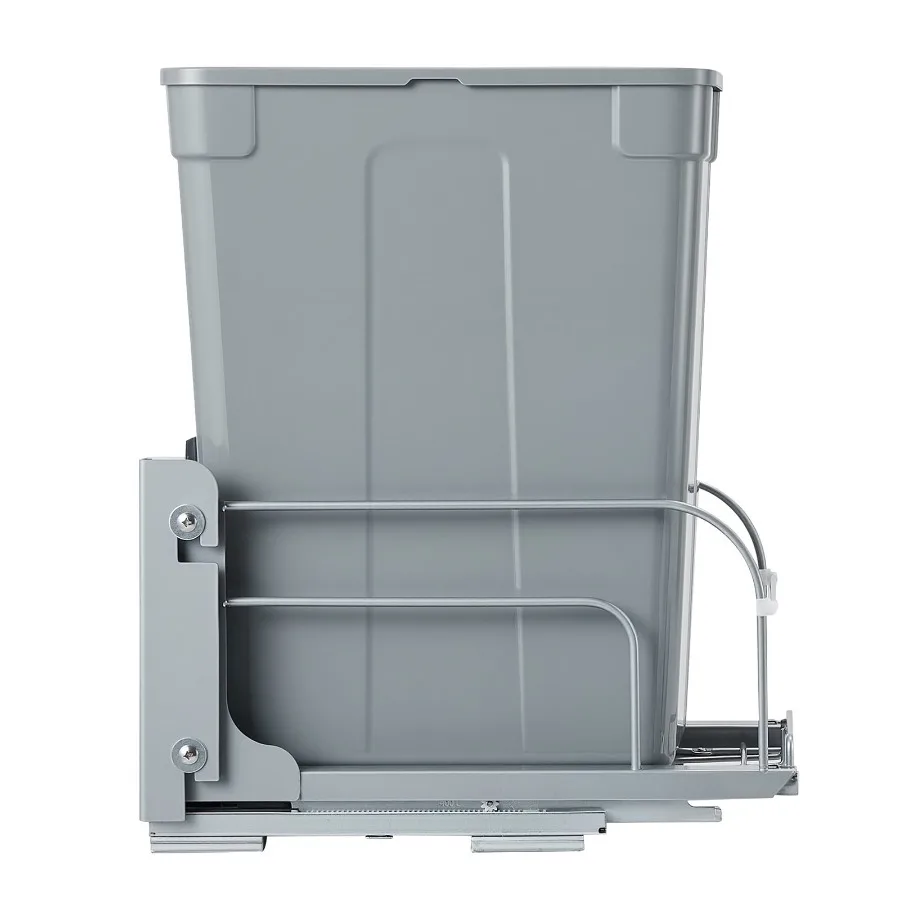 

Pull-Out Trash Can for Kitchen Cabinets 35 QT Waste and Recycling Bin Under-Mount Garbage Container with Durable Metal Soft-Clo