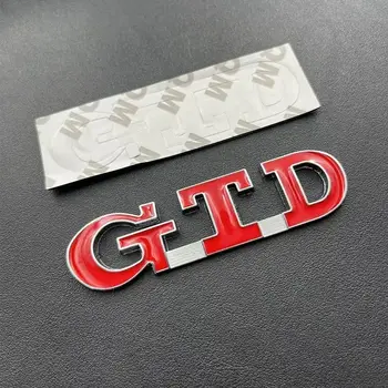 3D kovová písmena GTD s písmeny na zadní stranu kufru auta, emblém pro Volkswagen VW Golf 7 6 5 4 GTI, nálepka MK2 MK4 MK5 MK6 MK7, příslušenství 8 nejlepší prodej Emblém VW Golf MK2 - №3