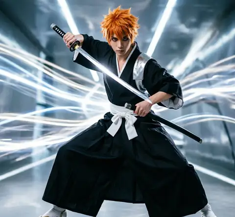 Bleach Kuchiki Rukia Cosplay Costumes Kurosaki Ichigo Die Pa Soul Society Shinigami Kimono Full Outfit Thousand-Year Blood War